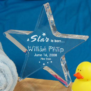 Personalized A Star Is Born Star New Baby Keepsake